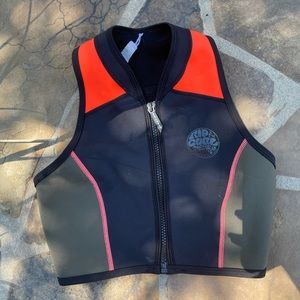 Rip Curl Neoprene Zip-up Surk Tank/ Vest & Bottoms